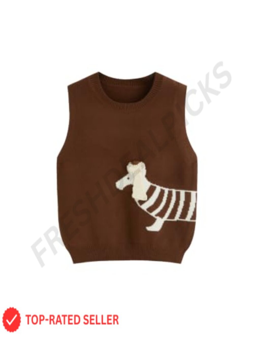 Sleeveless Knit Sweater Vest Crew Neck Casual Fall Layer